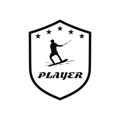 Water Skiing Classic Name Logo – Design 5