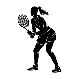 Tennis silhouette, Promax style