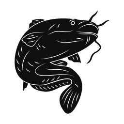 Cat fish silhouette, Promax style