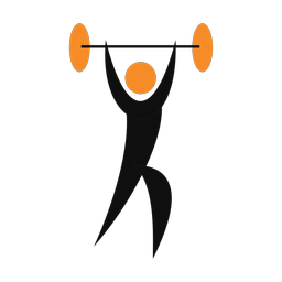 Powerlifting 2 colored clipart, Motion style