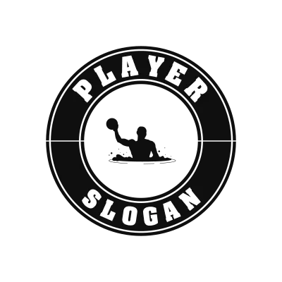 Water Polo Classic Name Logo – Design 3