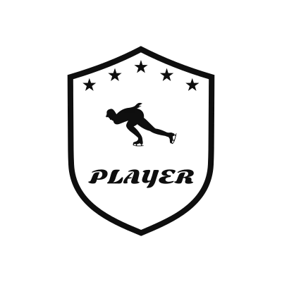 Speed Skating Classic Name Logo – Design 5