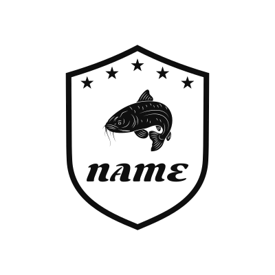 Cat Fish Classic Name Logo – Design 12
