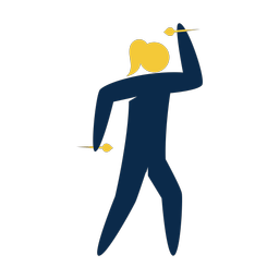 Darts 2 colored clipart, Strike style