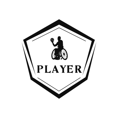 Wheelchair Basketball Classic Name Logo – Design 4