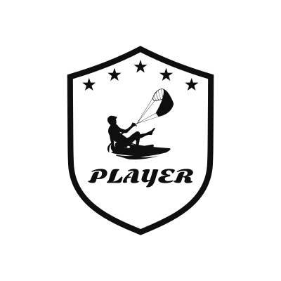 Kitesurfing Classic Name Logo – Design 5