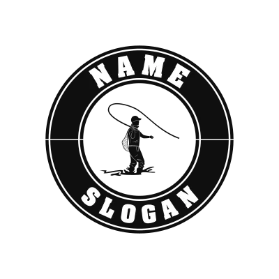 Fly Fishing Classic Name Logo – Design 10