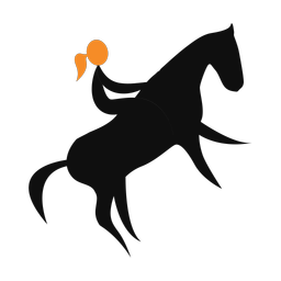 Rodeo 2 colored clipart, Motion style