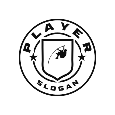 Pole Vault Classic Name Logo – Design 7