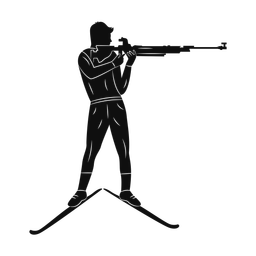 Biathlon silhouette, Promax style