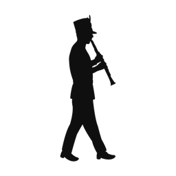 Clarinet silhouette, Classic style