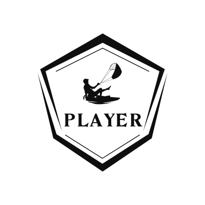 Kitesurfing Classic Name Logo – Design 4