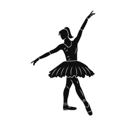 Ballet silhouette, Promax style