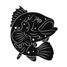 Grouper silhouette, Promax style