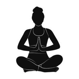 Yoga silhouette, Promax style