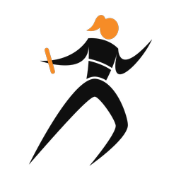 Relays 2 colored clipart, Motion style