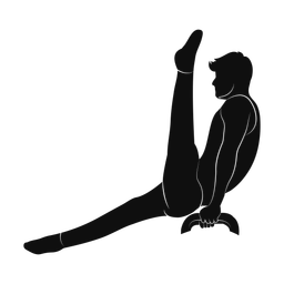 Pommel horse silhouette, Promax style