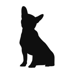 French bulldog silhouette, Classic style