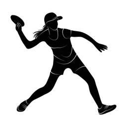 Disc golf silhouette, Promax style