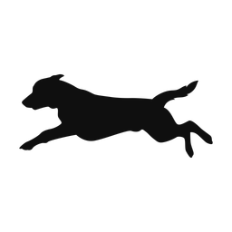 Labrador retriever silhouette, Classic style