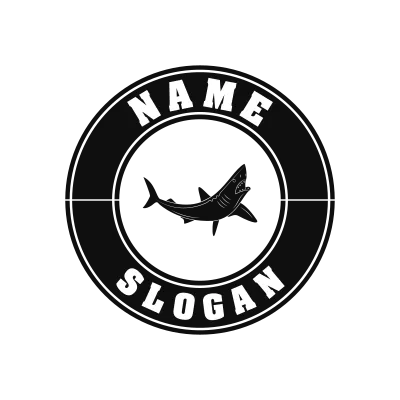 Mako Shark Classic Name Logo – Design 10