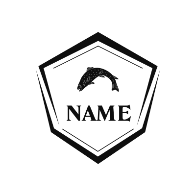 Brook Trout Classic Name Logo – Design 11