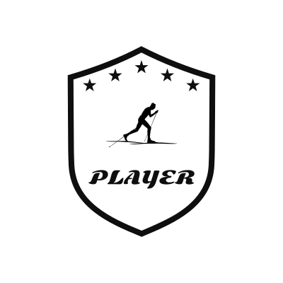 Cross Country Skiing Classic Name Logo – Design 5