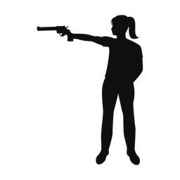 Pistol shooting silhouette, Classic style