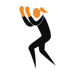Boxing 2 colored clipart, Motion style
