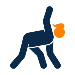 Yoga 2 colored clipart, Round style