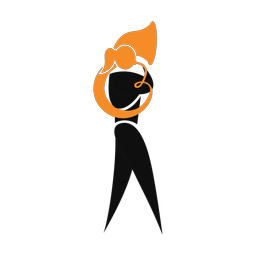 French horn 2 colored clipart, Motion style