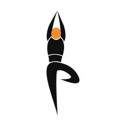 Yoga 2 colored clipart, Motion style