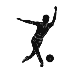 Bowling silhouette, Promax style