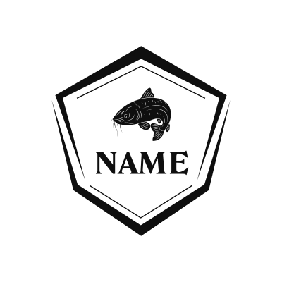 Cat Fish Classic Name Logo – Design 11