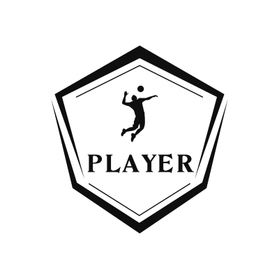 Volleyball Classic Name Logo – Design 4