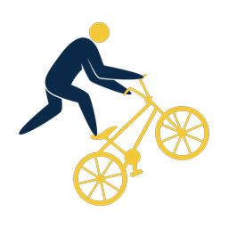 Bmx 2 colored clipart, Strike style