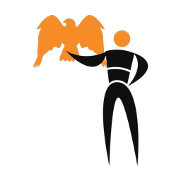 Falconry 2 colored clipart, Motion style