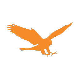 Falconry 2 colored clipart, Motion style
