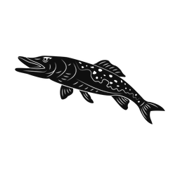 Pike silhouette, Promax style