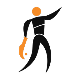 Jai alai 2 colored clipart, Motion style