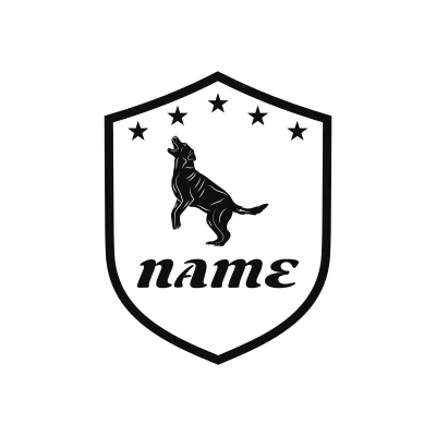Labrador Retriever Classic Name Logo – Design 12