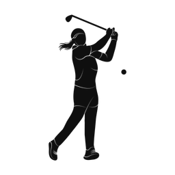 Golf silhouette, Promax style