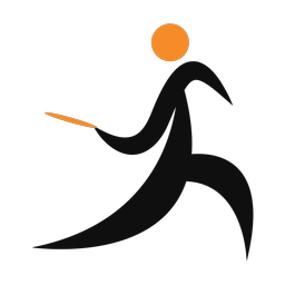 Disc golf 2 colored clipart, Motion style