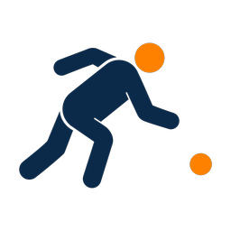 Bocce 2 colored clipart, Round style