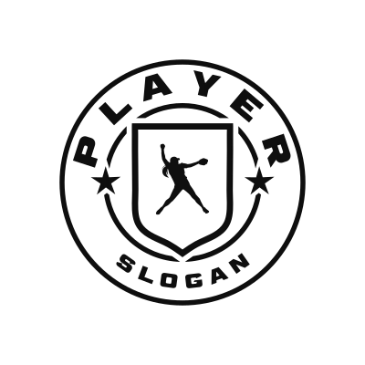 Softball Classic Name Logo – Design 7