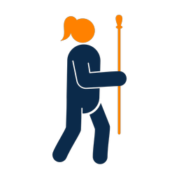 Drum major 2 colored clipart, Round style