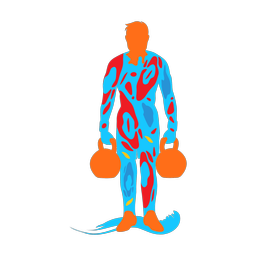 Crossfit colorful clipart, Splash style