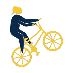 Bmx 2 colored clipart, Strike style