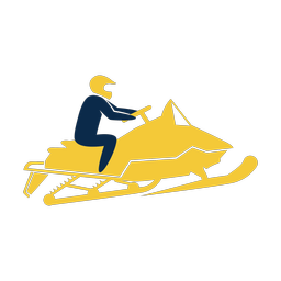 Snowmobile racing 2 colored clipart, Strike style
