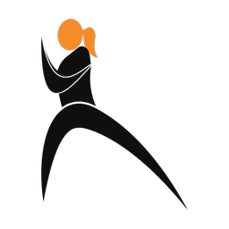 Yoga 2 colored clipart, Motion style